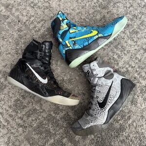 Nike Kobe 9 IX Size 10 Shoes Lot of 3 Elite High Detail Perspective Masterpiece